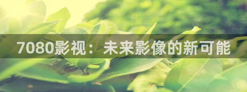欧美经典理论电影：7080影视：未来影像的新可能